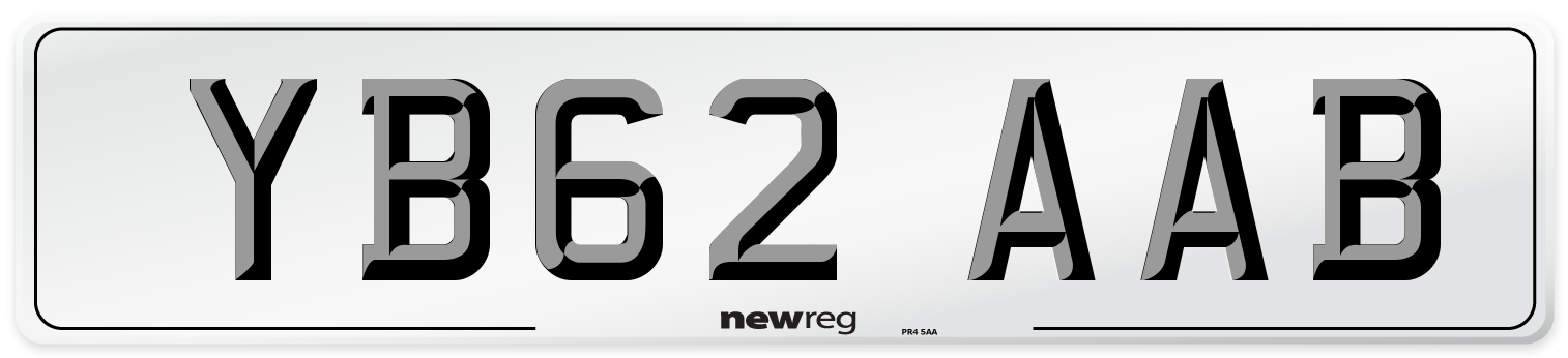 YB62 AAB Number Plate from New Reg